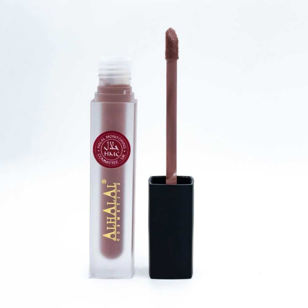 Alhalal AL-52 KINZA Halal Lippenstift Nude | flüssig, matt, vegan, alkoholfrei & HMC-zertifiziert