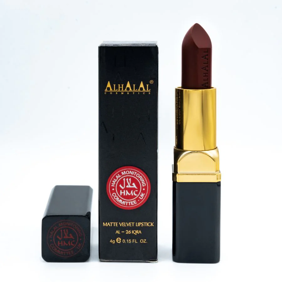 Alhalal AL-26 IQRA Halal Lippenstift Braun | matt, vegan, alkoholfrei & HMC-zertifiziert