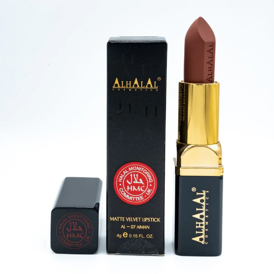 Alhalal AL-07 AIMAN Halal Lippenstift Braun | matt, vegan, alkoholfrei & HMC-zertifiziert