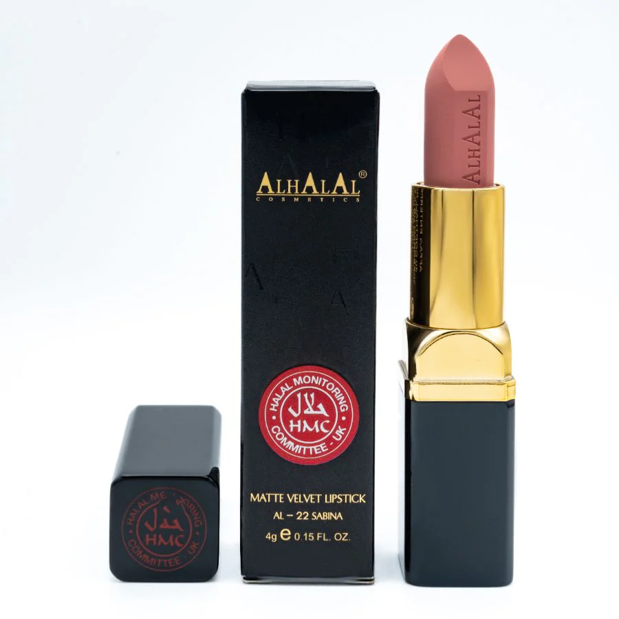Alhalal AL-22 SABINA Halal Lippenstift Rosé | matt, vegan, alkoholfrei & HMC-zertifiziert