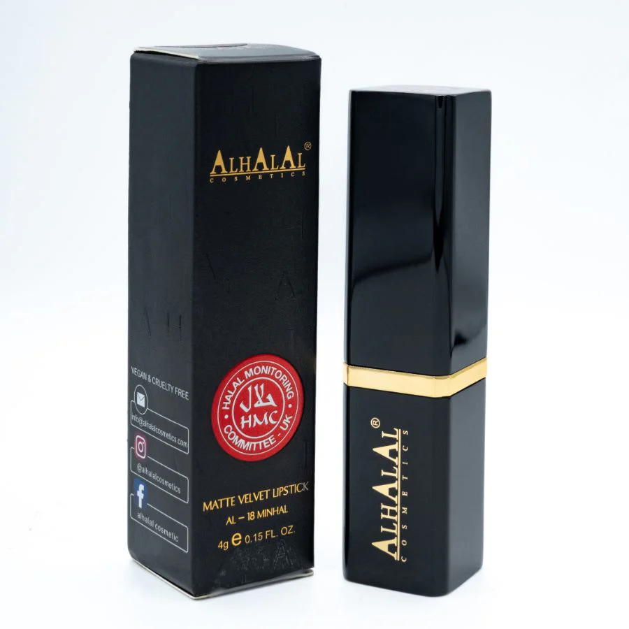 Alhalal AL-18 MINHAL Halal Lippenstift Rusty Red | matt, vegan, alkoholfrei & HMC-zertifiziert