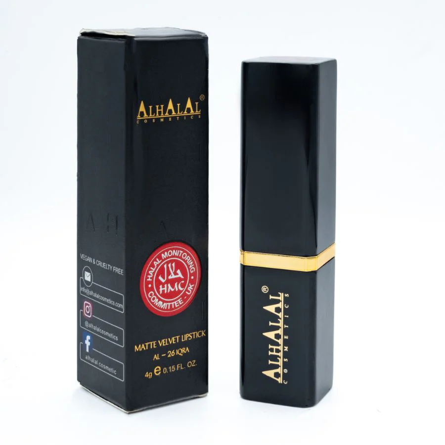 Alhalal AL-26 IQRA Halal Lippenstift Braun | matt, vegan, alkoholfrei & HMC-zertifiziert