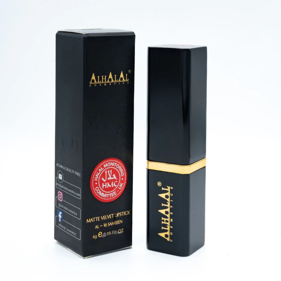Alhalal AL-16 SAMREEN Halal Lippenstift Rot | matt, vegan, alkoholfrei & HMC-zertifiziert