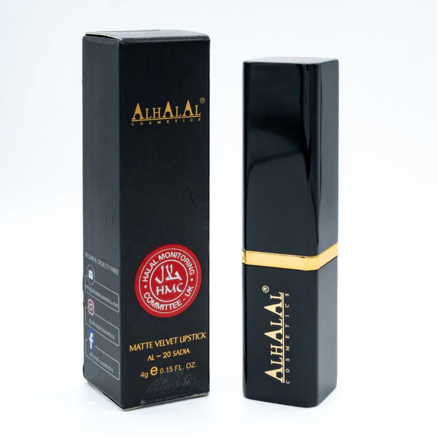 Alhalal AL-20 SADIA Halal Lippenstift Maroon | matt, vegan, alkoholfrei & HMC-zertifiziert