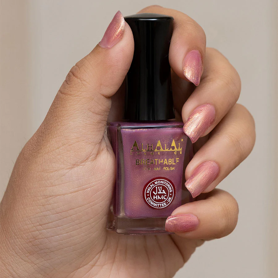 Alhalal AL-154 SHAJIA Halal Atmungsaktiver Nagellack Glitzer alkoholfrei und vegan