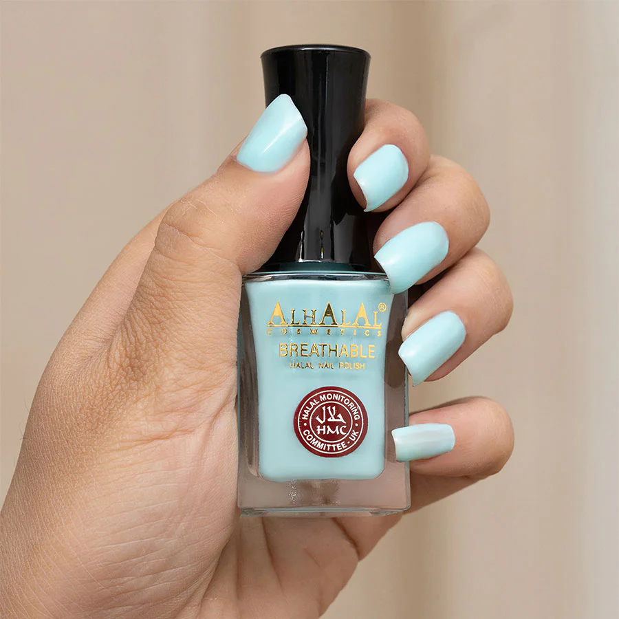 Alhalal AL-172 MAHIRA Halal Atmungsaktiver Nagellack Blau | alkoholfrei & vegan