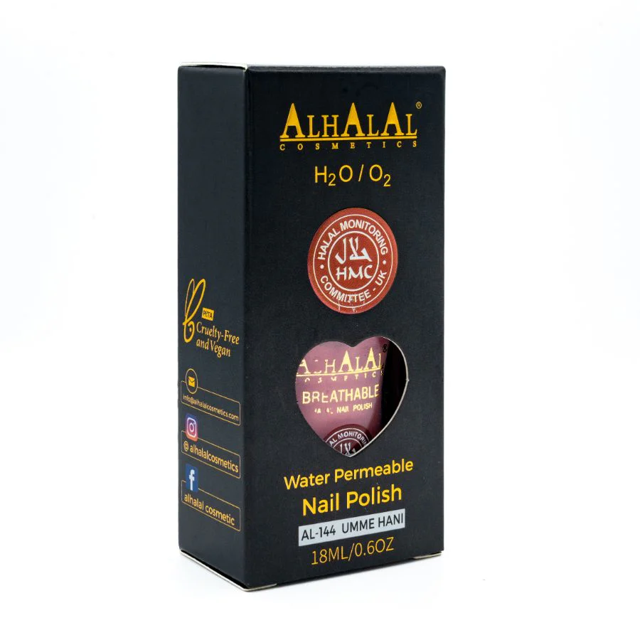 Alhalal AL-144 UMME HANI Halal Atmungsaktiver Nagellack Nude-Rosa | alkoholfrei & vegan