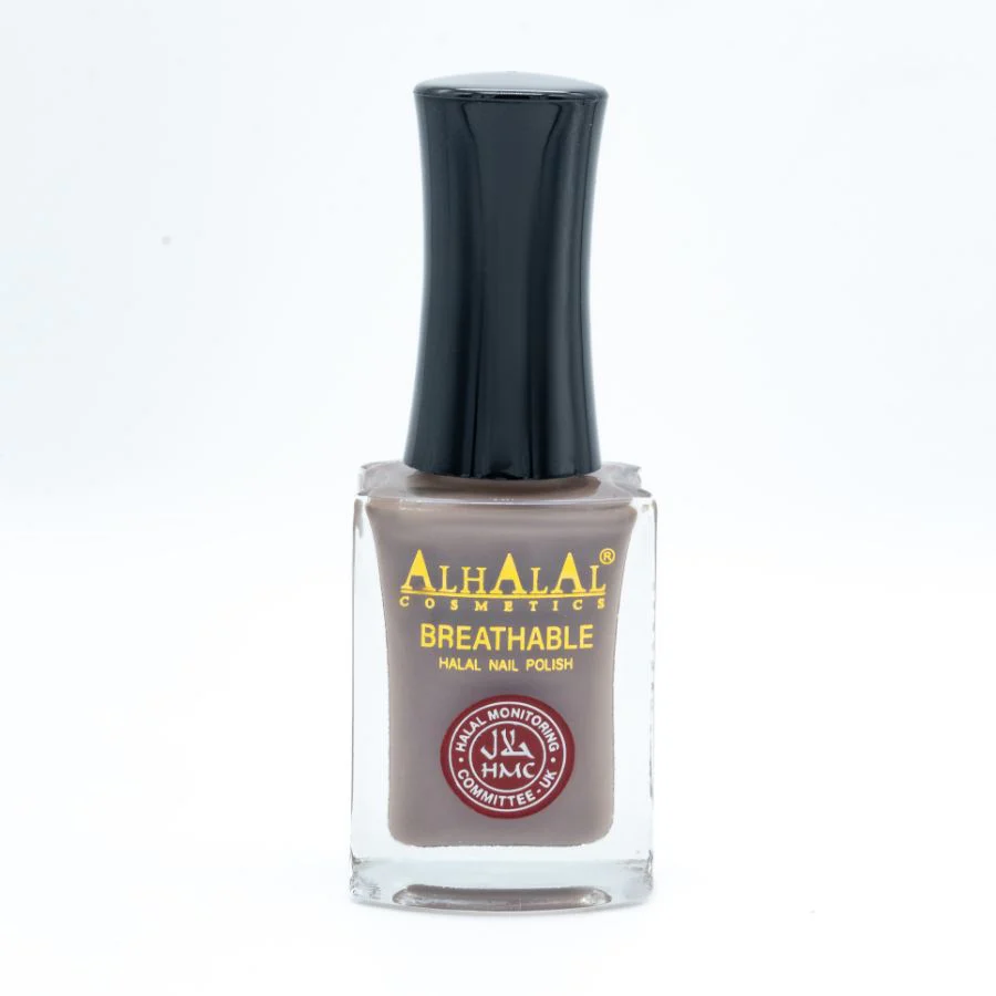 Alhalal AL-147 SAMIA Halal Atmungsaktiver Nagellack Grau | alkoholfrei & vegan