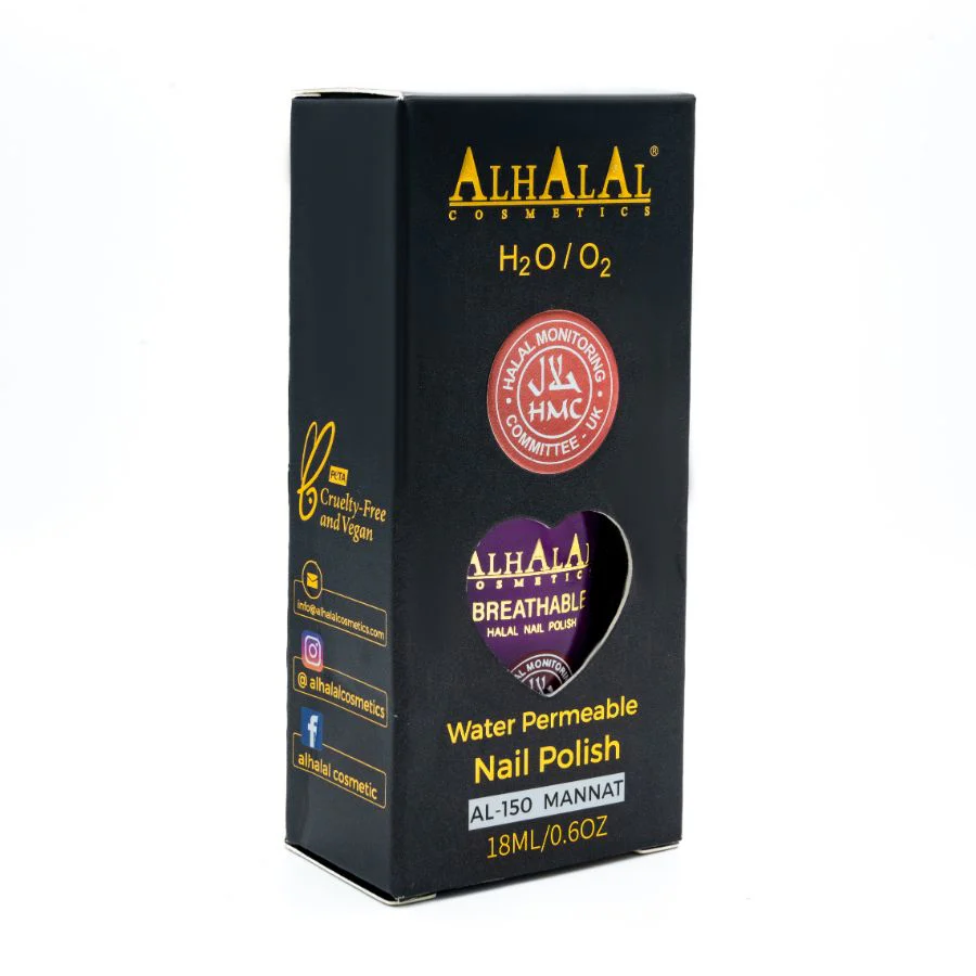 Alhalal AL-150 MANNAT Halal Atmungsaktiver Nagellack Rosa | alkoholfrei & vegan