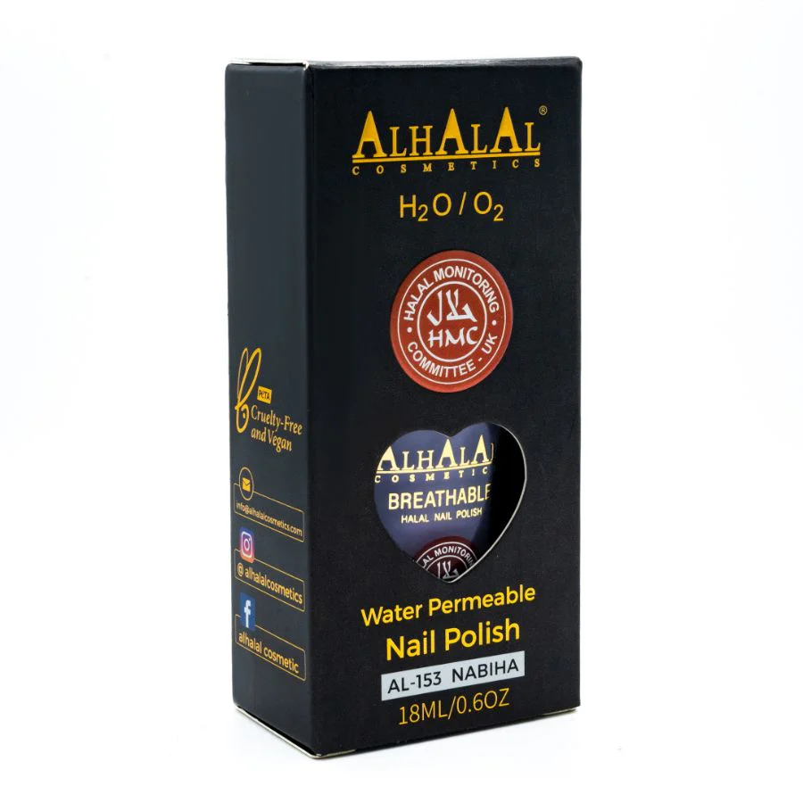 Alhalal AL-153 NABIHA Halal Atmungsaktiver Nagellack Flieder | alkoholfrei & vegan