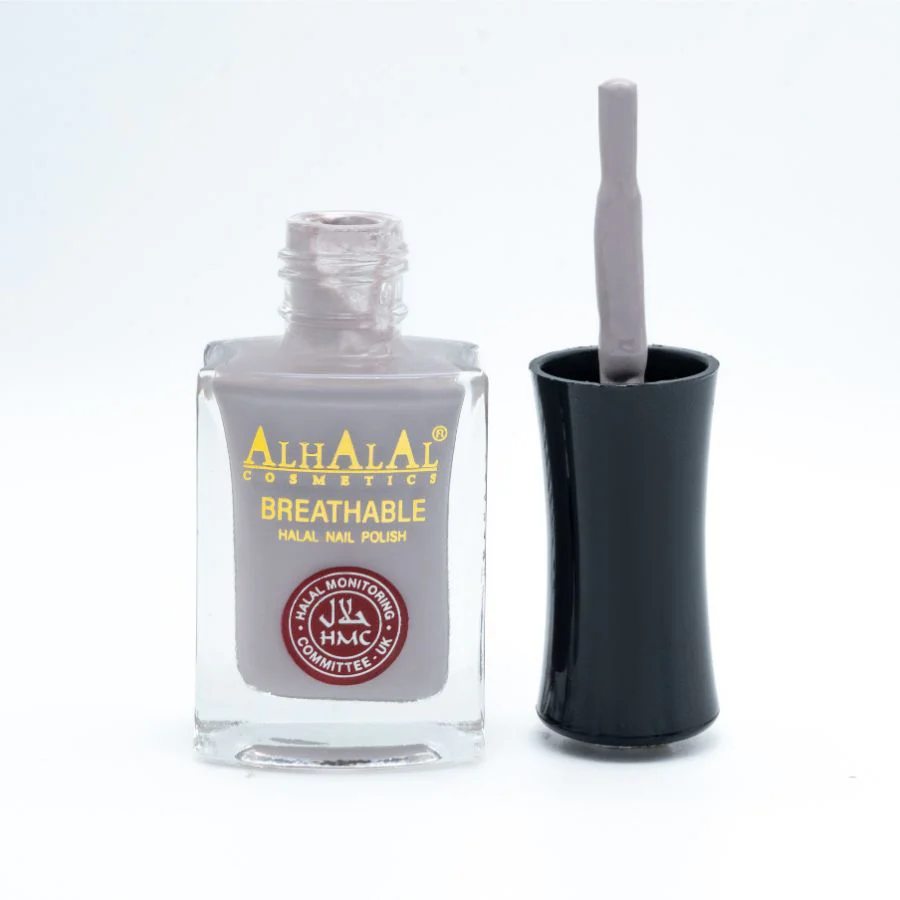 Alhalal AL-155 Jumana Halal Atmungsaktiver Nagellack Silber | alkoholfrei & vegan