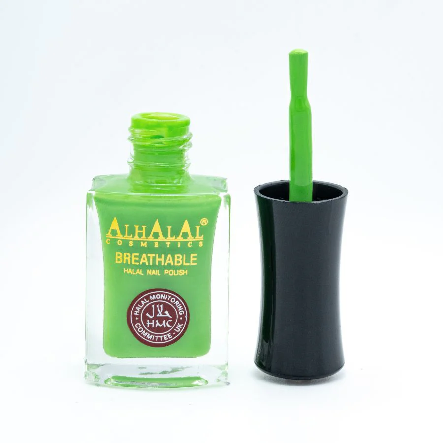 Alhalal AL-165 MANIHA Halal Atmungsaktiver Nagellack Grün | alkoholfrei & vegan