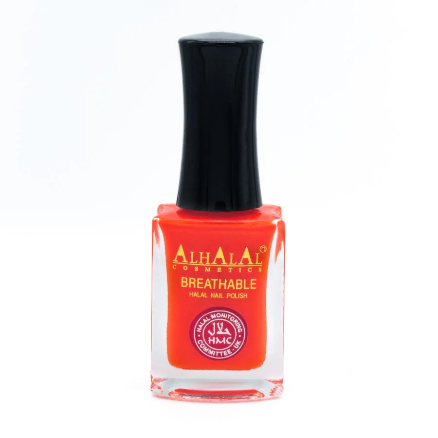 Alhalal AL-175 SANAM Halal Atmungsaktiver Nagellack Orange | alkoholfrei & vegan