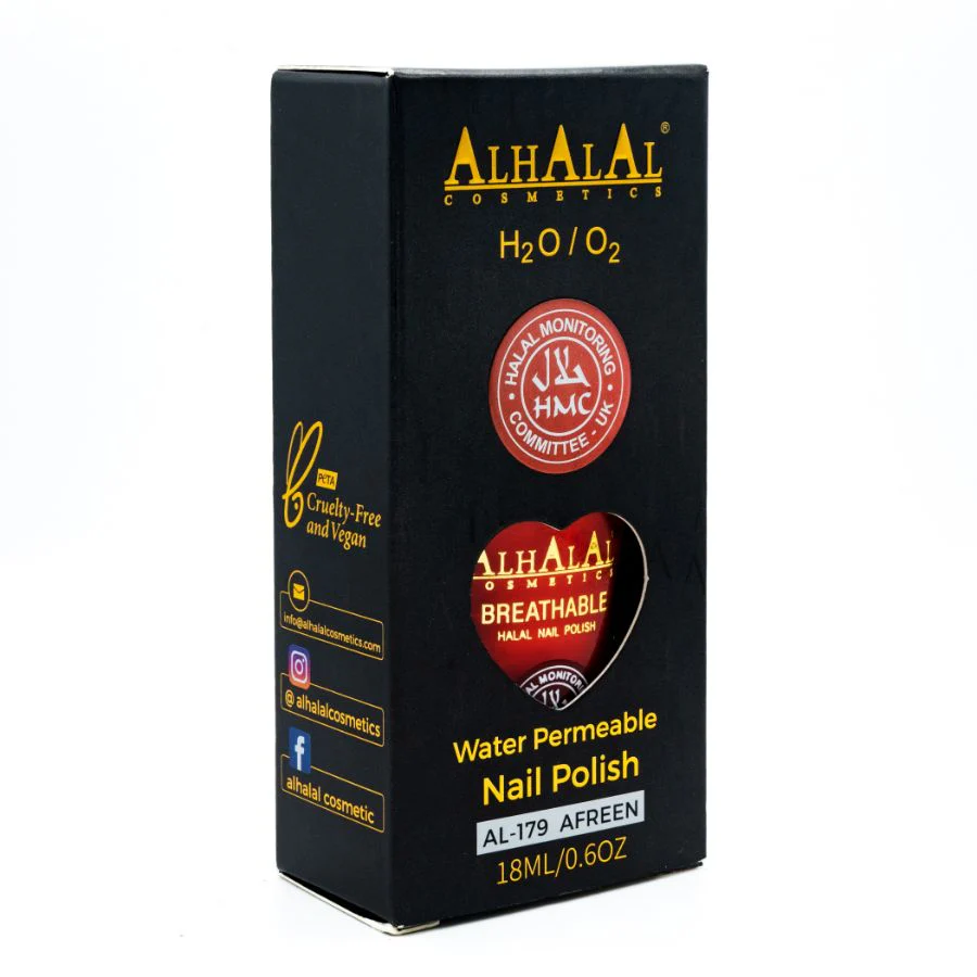 Alhalal AL-179 AFREEN Halal Atmungsaktiver Nagellack Neon | alkoholfrei & vegan