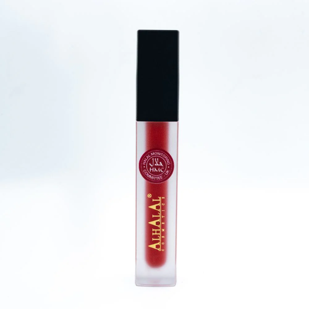 Alhalal AL-53 RUBINA Halal Lippenstift Feuerrot | flüssig, matt, vegan, alkoholfrei & HMC-zertifiziert
