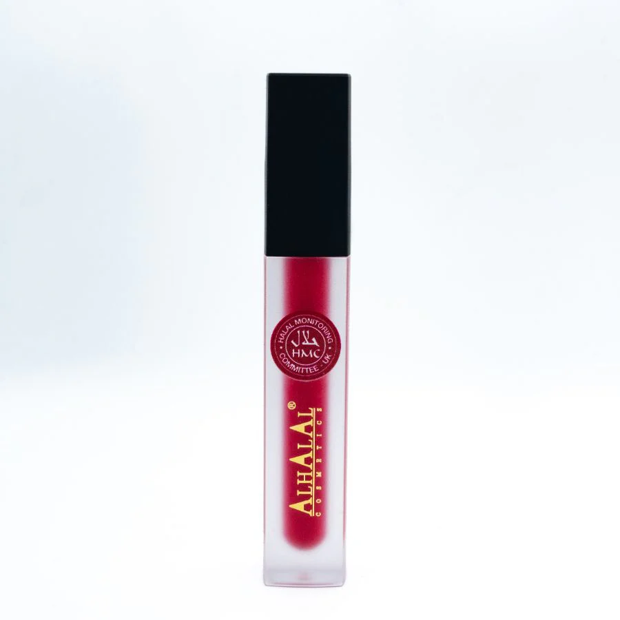 Alhalal AL-55 SEHRISH Halal Lippenstift Rot | flüssig, matt, vegan, alkoholfrei & HMC-zertifiziert