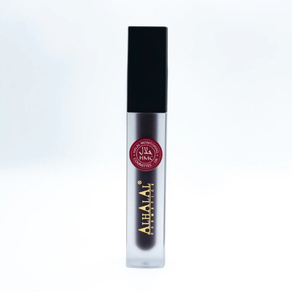 Alhalal AL-60 SANIYA Lippenstift Velvet Plum | flüssig, matt, vegan, alkoholfrei & HMC-zertifiziert