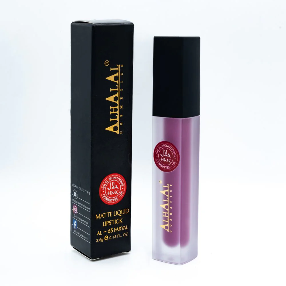 Alhalal AL-63 FARYAL Lippenstift Rosé | flüssig, matt, vegan, alkoholfrei & HMC-zertifiziert