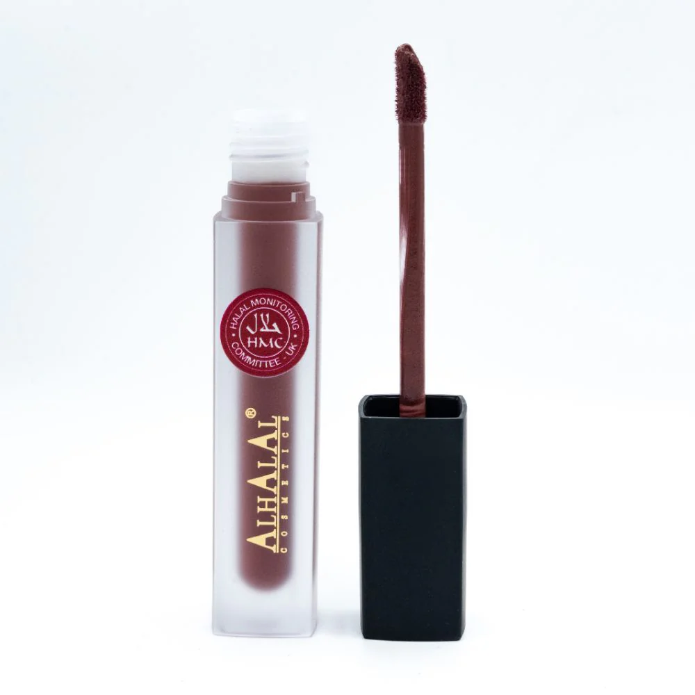 Alhalal AL-68 LAIBA Lippenstift Braun | flüssig, matt, vegan, alkoholfrei & HMC-zertifiziert