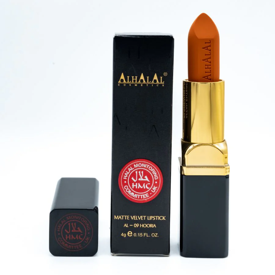 Alhalal AL-09 HOORIA Halal Lippenstift Sunset Glow | matt, vegan, alkoholfrei & HMC-zertifiziert