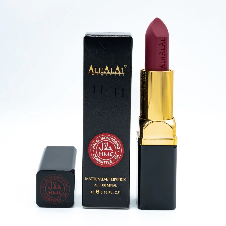 Alhalal AL-08 MINAL Halal Lippenstift Rosewood | matt, vegan, alkoholfrei & HMC-zertifiziert