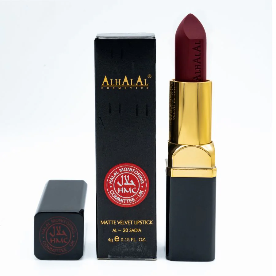 Alhalal AL-20 SADIA Halal Lippenstift Maroon | matt, vegan, alkoholfrei & HMC-zertifiziert