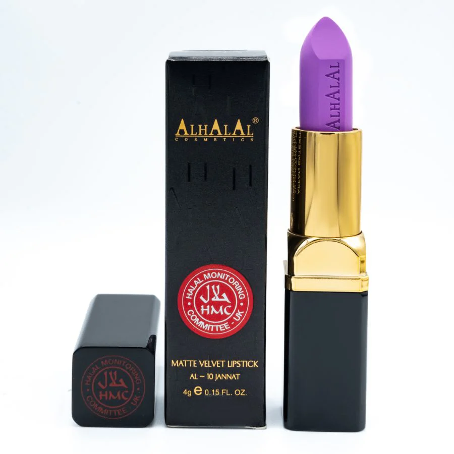 Alhalal AL-10 JANNAT Halal Lippenstift Lila | matt, vegan, alkoholfrei & HMC-zertifiziert