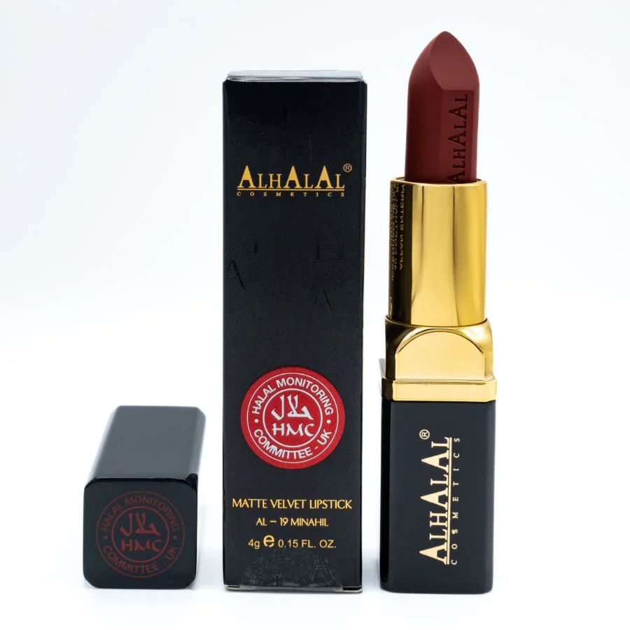 Alhalal AL-19 MINAHIL HALAL Lippenstift Copper Brown | matt, vegan, alkoholfrei & HMC-zertifiziert