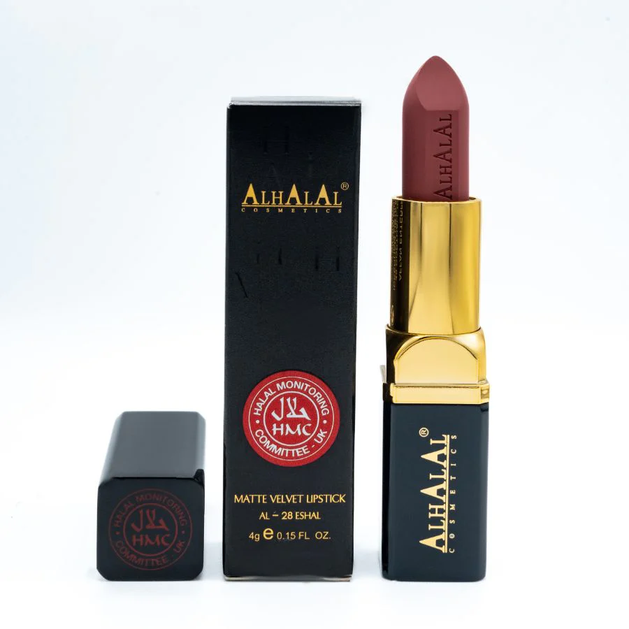 Alhalal AL-28 ESHAL HALAL Lippenstift Terracotta Brown | matt, vegan, alkoholfrei & HMC-zertifiziert