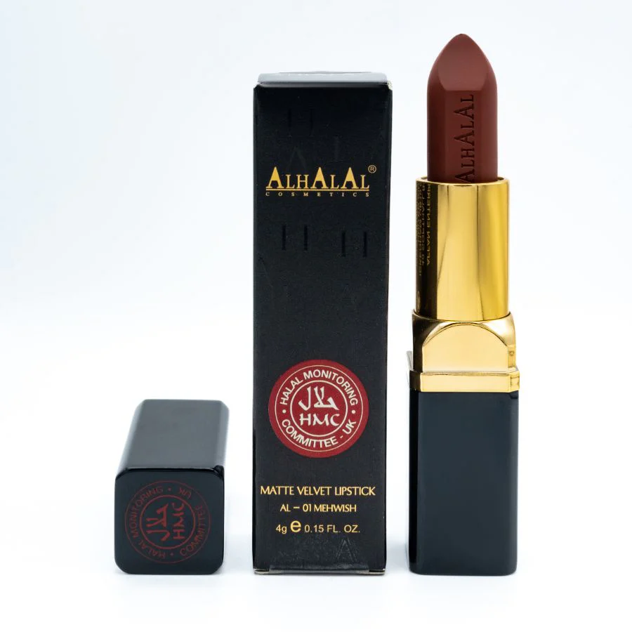 Alhalal AL-01 MEHWISH Halal Lippenstift Braun | matt, vegan, alkoholfrei & HMC-zertifiziert