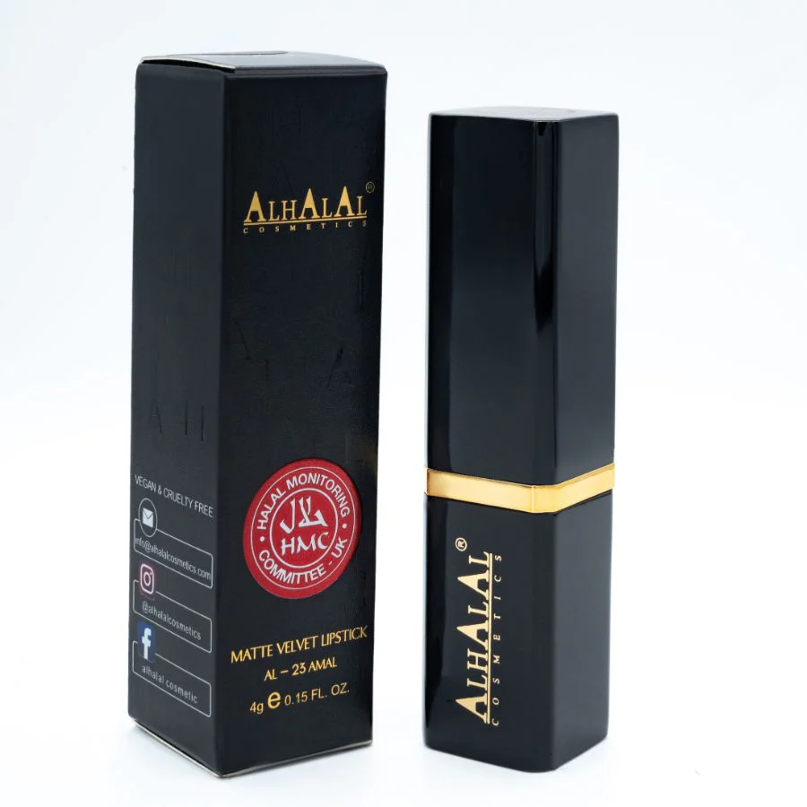 Alhalal AL-23 AMAL Halal Lippenstift Peach Nude | matt, vegan, alkoholfrei & HMC-zertifiziert