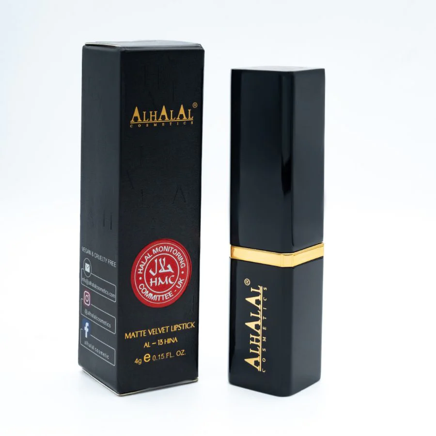 Alhalal AL-13 HINA Halal Lippenstift Holzrosa | matt, vegan, alkoholfrei & HMC-zertifiziert