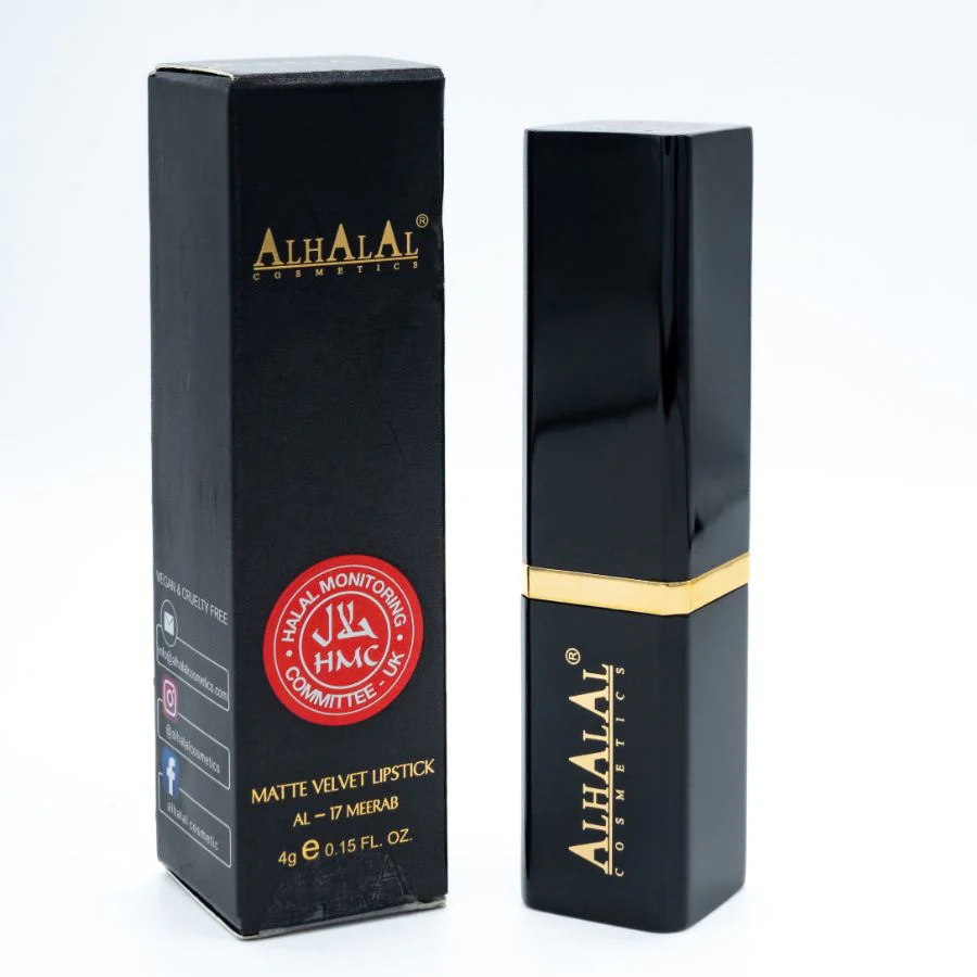 Alhalal AL-17 MEERUB Halal Lippenstift Fire Red | matt, vegan, alkoholfrei & HMC-zertifiziert
