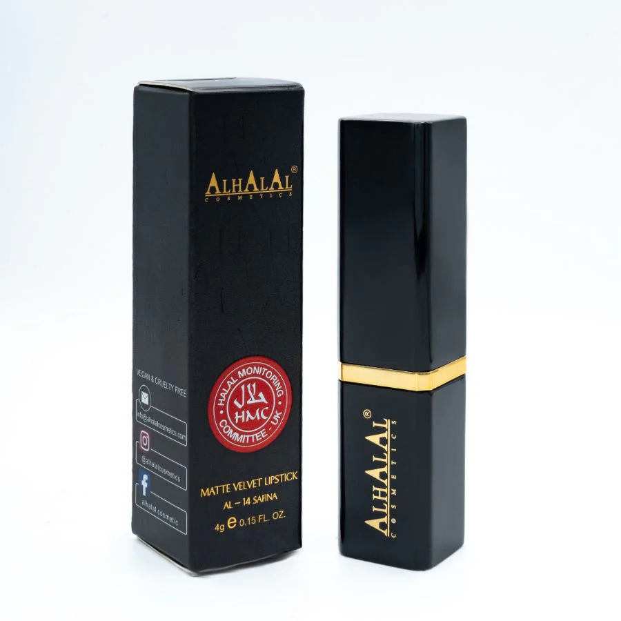Alhalal AL-14 SAFINA Halal Lippenstift Aubergine | matt, vegan, alkoholfrei & HMC-zertifiziert