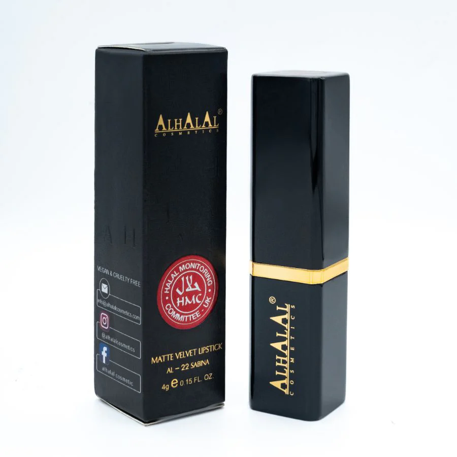 Alhalal AL-22 SABINA Halal Lippenstift Rosé | matt, vegan, alkoholfrei & HMC-zertifiziert