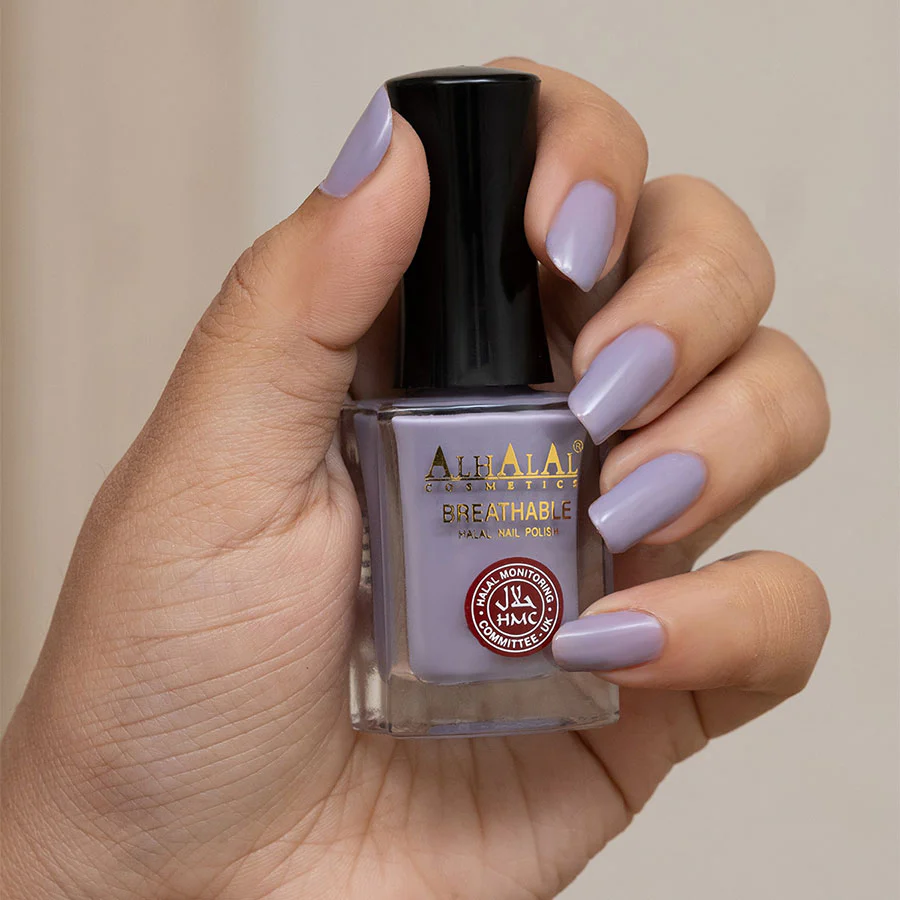 Alhalal AL-153 NABIHA Halal Atmungsaktiver Nagellack Flieder | alkoholfrei & vegan