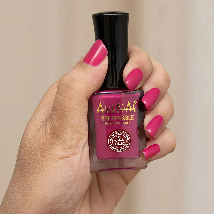 Alhalal AL-170 SAJAL Halal Atmungsaktiver Nagellack Pink alkoholfrei und vegan