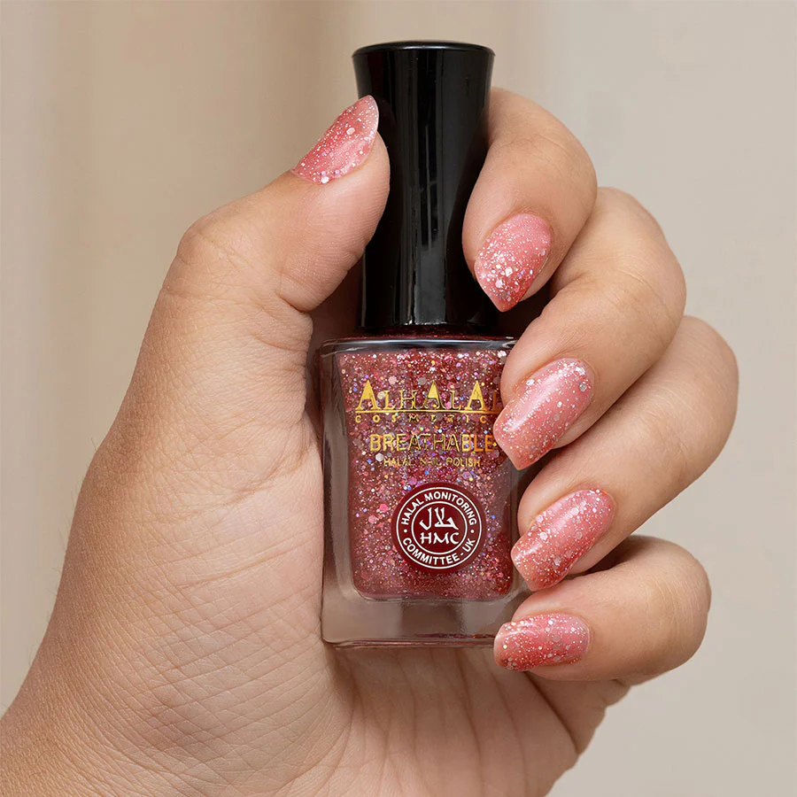 Alhalal AL-171 SOPHIA Halal Atmungsaktiver Nagellack Glitzer alkoholfrei & vegan