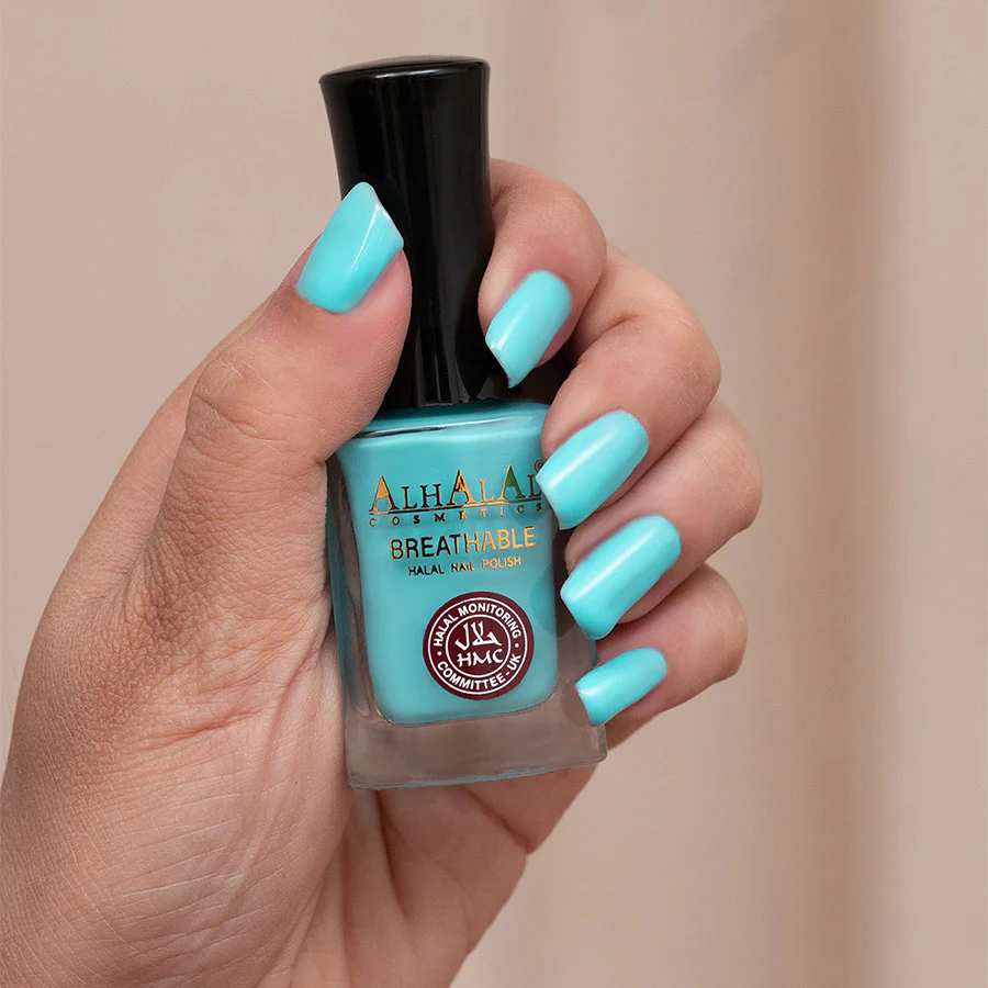 Alhalal AL-178 MARIA Halal Atmungsaktiver Nagellack Blau | alkoholfrei & vegan