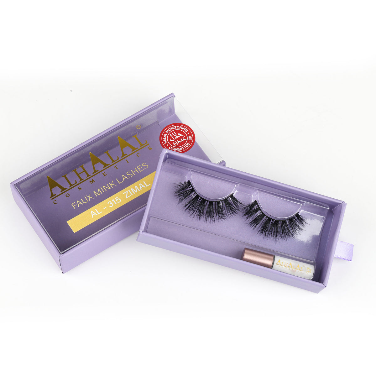 Alhalal AL-315 ZIMAL (3D631) Halal Faux Mink Wimpern, tierversuchsfrei