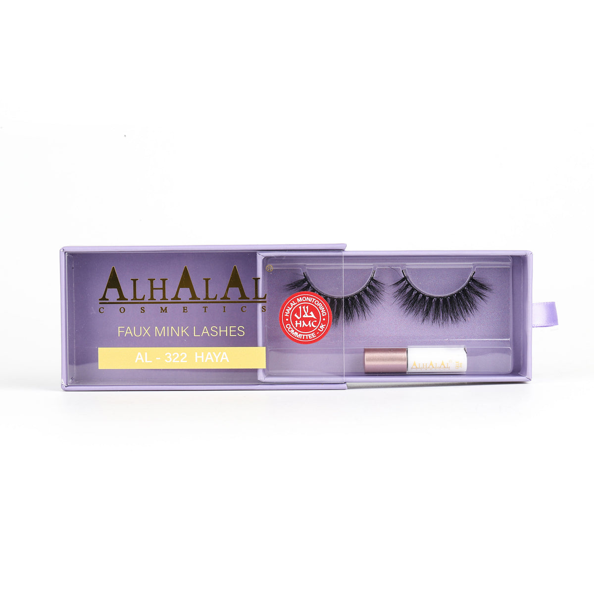 Alhalal AL-322 HAYA (D007) Halal Faux Mink Wimpern, tierversuchsfrei