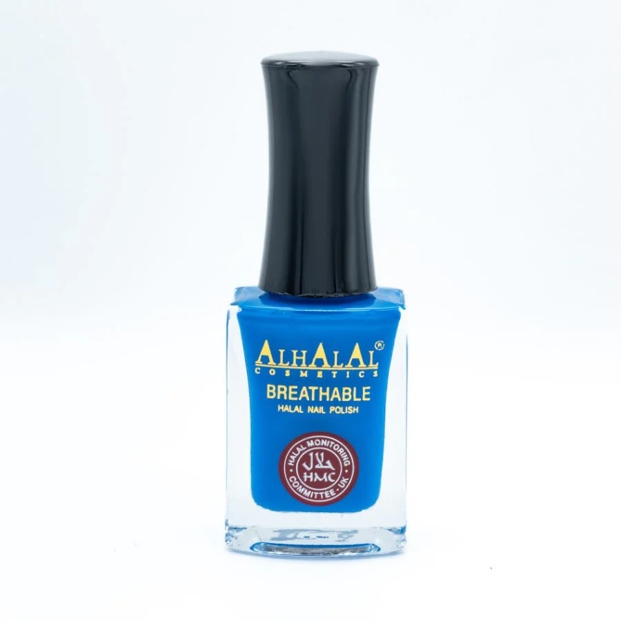 Alhalal AL-143 AFSHAN Halal Atmungsaktiver Nagellack Blau | alkoholfrei & vegan