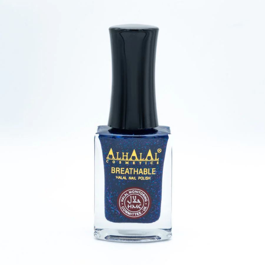 Alhalal AL-146 SOMIA Halal Atmungsaktiver Nagellack Dunkelblau | alkoholfrei & vegan