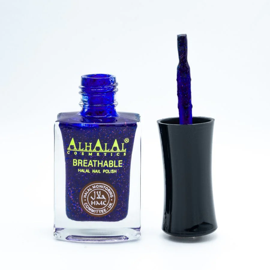 Alhalal AL-146 SOMIA Halal Atmungsaktiver Nagellack Dunkelblau | alkoholfrei & vegan