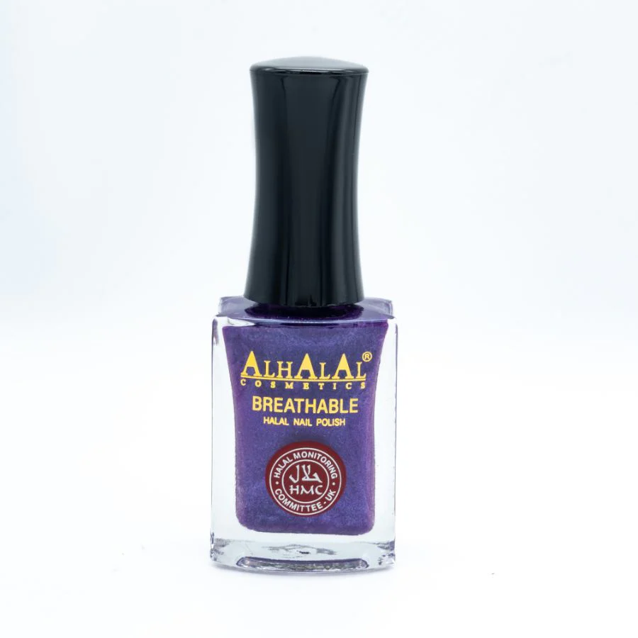 Alhalal AL-148 ANUM Halal Atmungsaktiver Nagellack Lila alkoholfrei und vegan