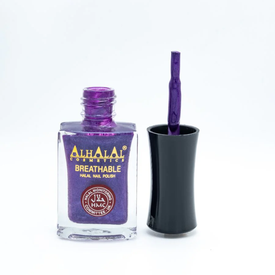 Alhalal AL-148 ANUM Halal Atmungsaktiver Nagellack Lila alkoholfrei und vegan
