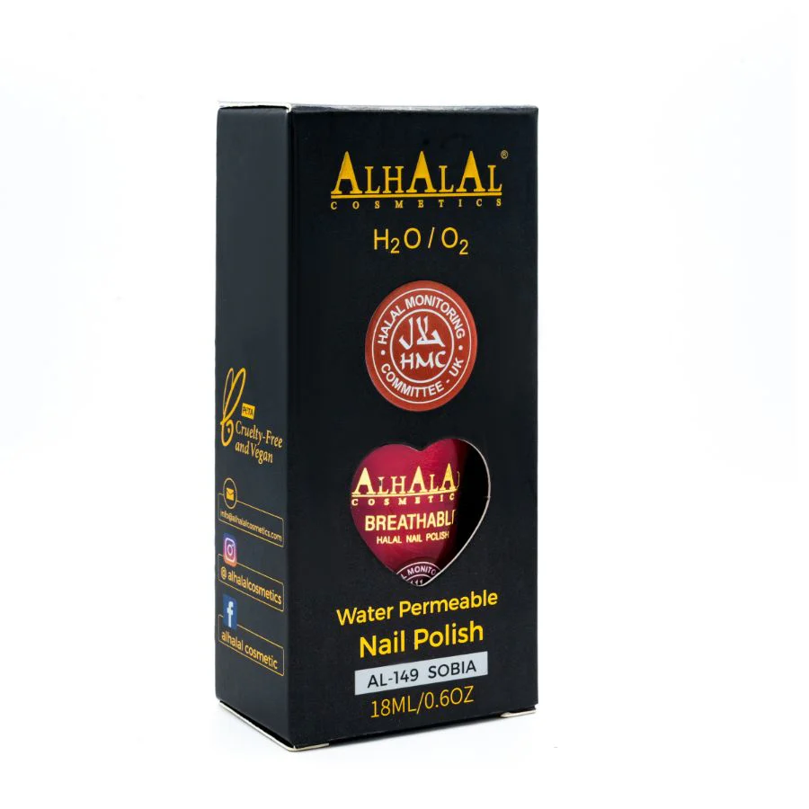 Alhalal AL-149 SOBIA Halal Atmungsaktiver Nagellack Pink alkoholfrei und vegan