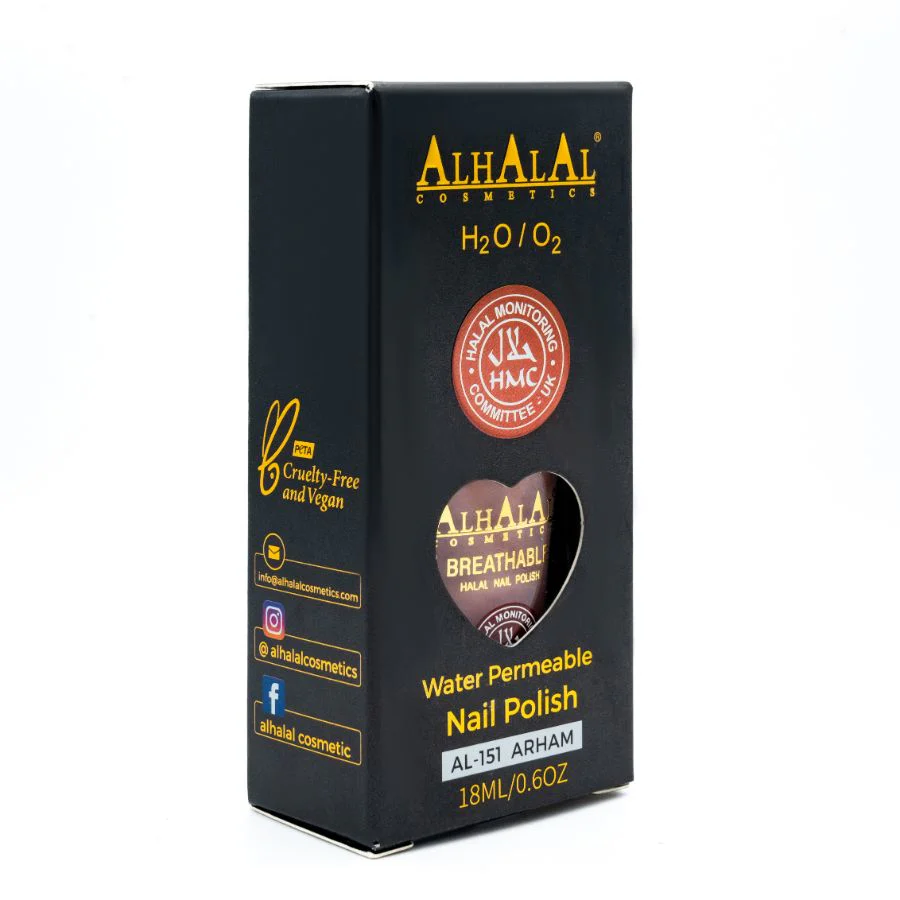 Alhalal AL-151 ARHAM Halal Atmungsaktiver Nagellack Rosa | alkoholfrei & vegan