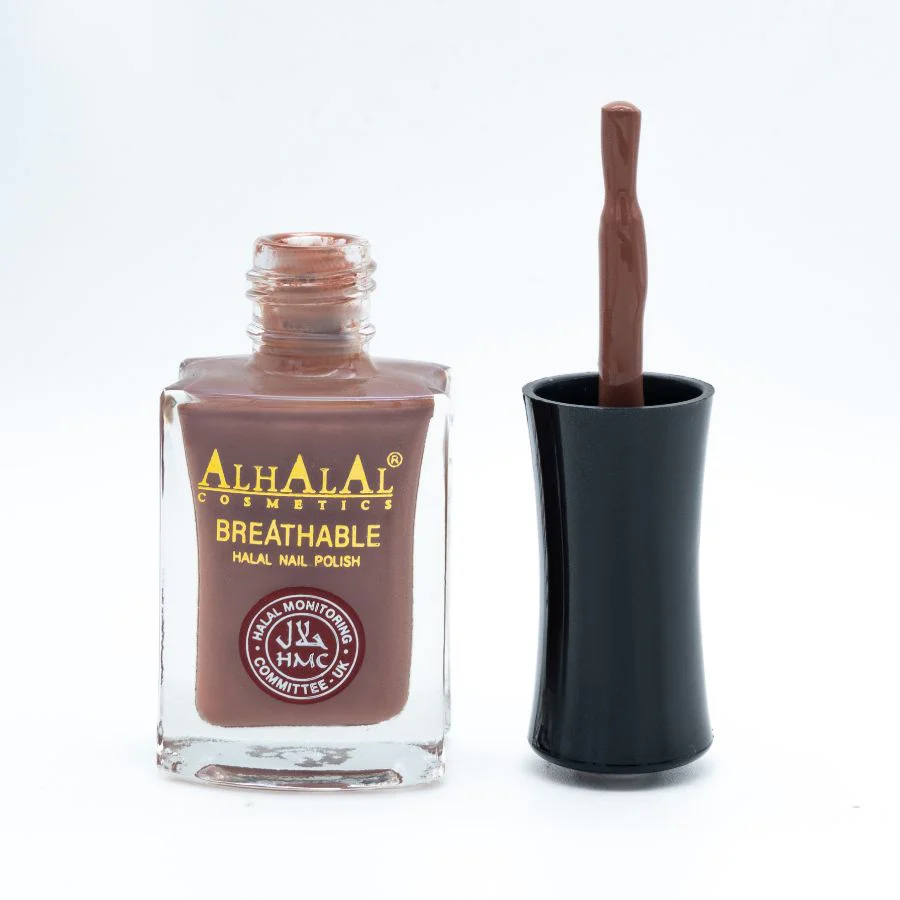 Alhalal AL-156 Sabeen Halal Atmungsaktiver Nagellack Kaffee Nude | alkoholfrei & vegan