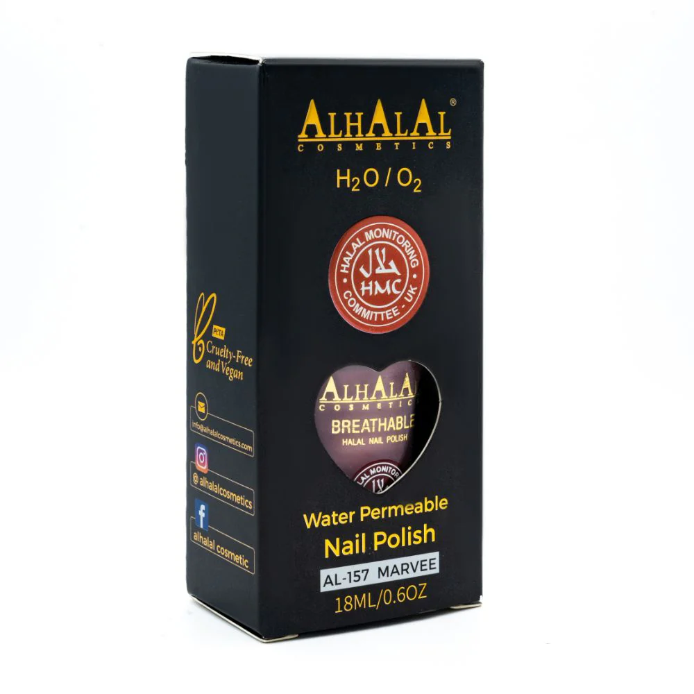 Alhalal AL-157 Marvee Halal Atmungsaktiver Nagellack Nude | alkoholfrei & vegan